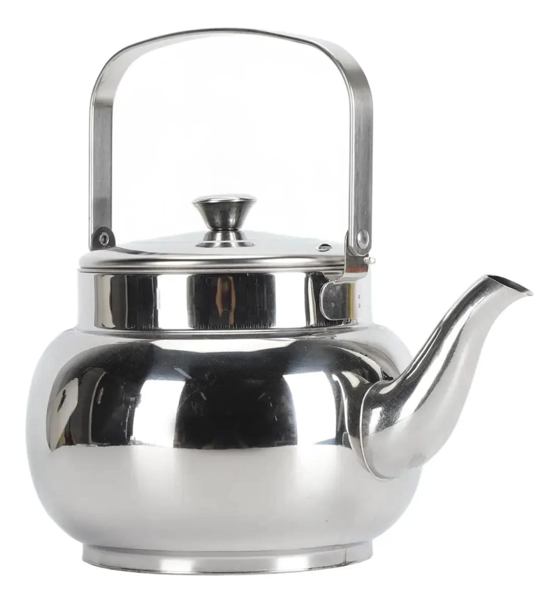 TETERA DE ACERO INOXIDABLE 1 LITRO CON MANIJA COMODA - 1