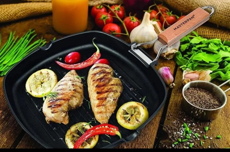 SARTE N GRILL ANTIADHERENTE DE 24 CM CON MANGO DE MADERA - 3