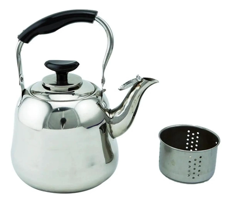 TETERA INFUSOR DE ACERO INOXIDABLE 1 LITRO CON SILBATO - 2