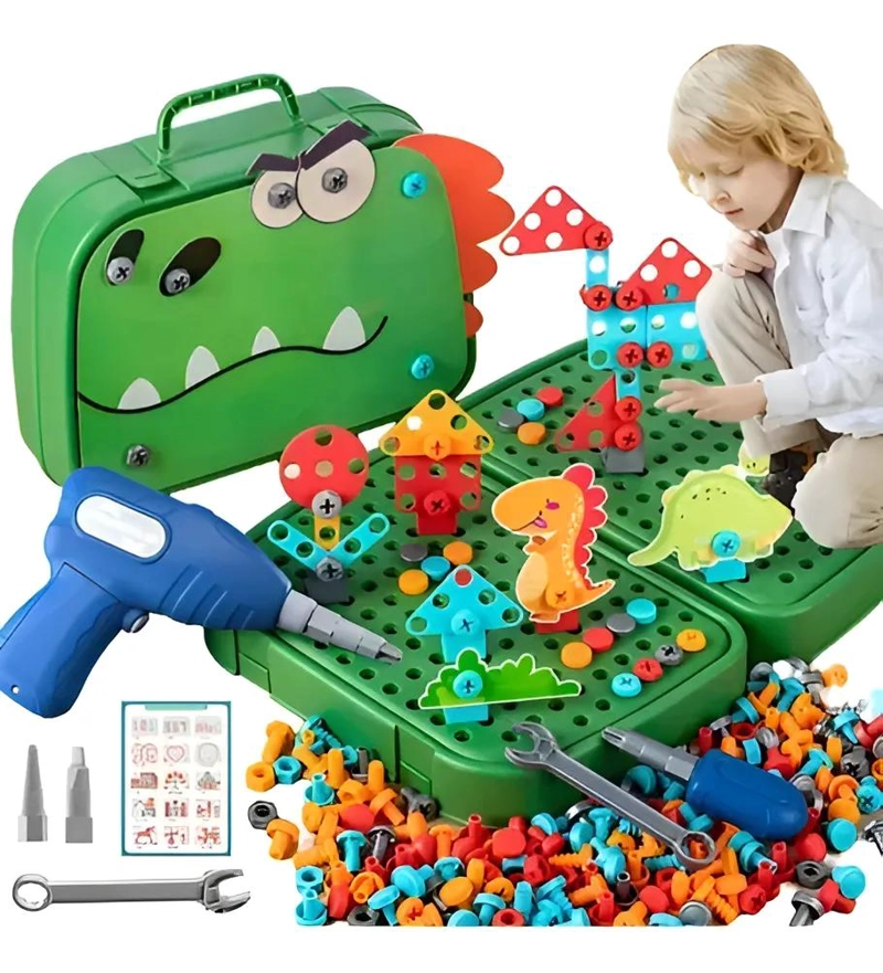 KIT DE HERRAMIENTAS DE BLOQUES PARA NIÑOS 230 PIEZAS - 1