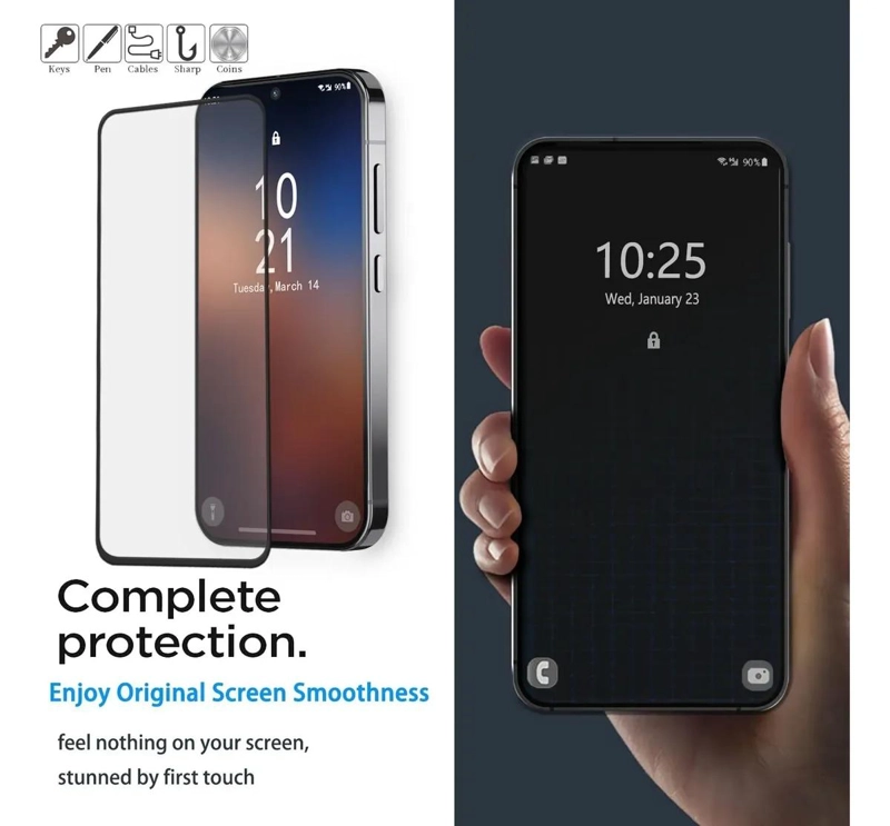 PACK DE 2 LAMINAS DE VIDRIO TEMPLADO PARA SAMSUNG GALAXY S25 FE - 6
