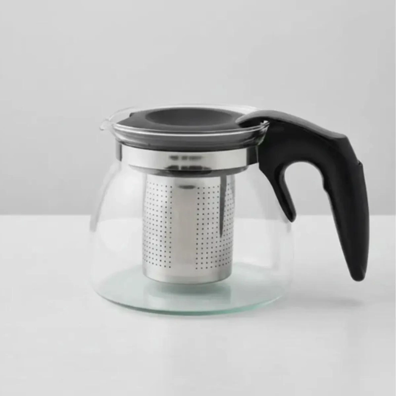 TETERA DE VIDRIO CON INFUSOR DE ACERO INOXIDABLE 900 ML - 1