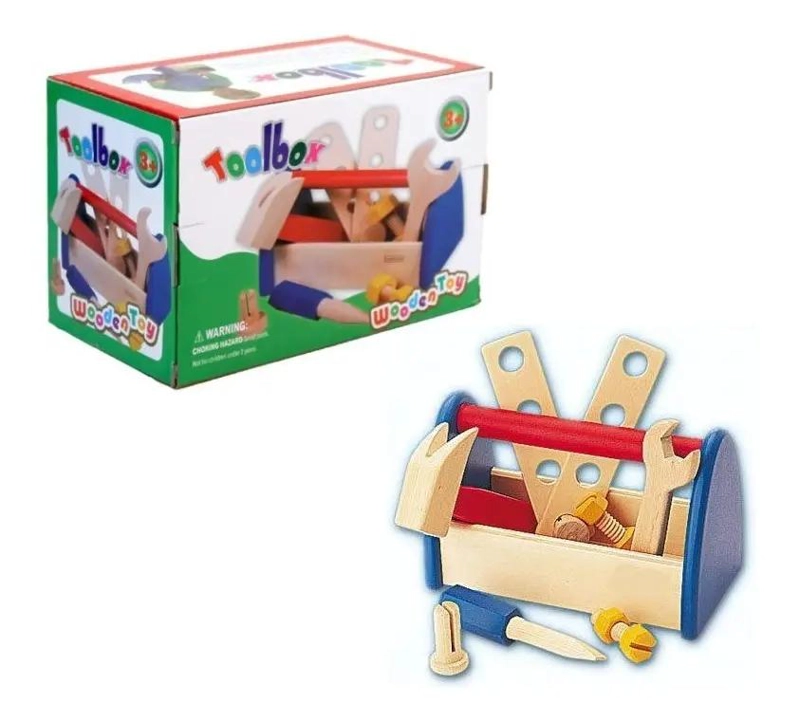 SET DIDACTICO DE HERRAMIENTAS PARA NIÑOS EN ESTACION DE CARPINTERIA - 1