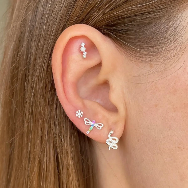 AROS DE SERPIENTE EN PLATA 925 PARA HOMBRE Y MUJER - 1