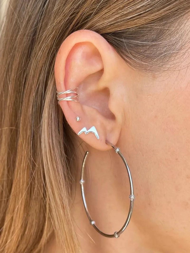 AROS ESFE RICOS DE PLATA 925 PARA PERFORACIONES MULTIPLES - 5