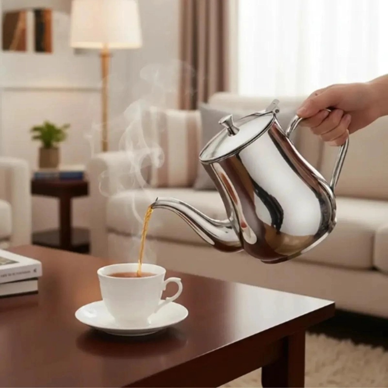 TETERA JARRA DE ACERO INOXIDABLE PARA TE  Y CAFE  32OZ - 3