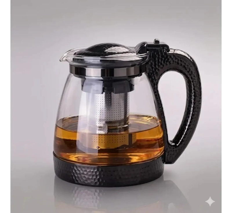 TETERA DE VIDRIO CON INFUSOR DE 2 LITROS PARA INFUSIONES - 1