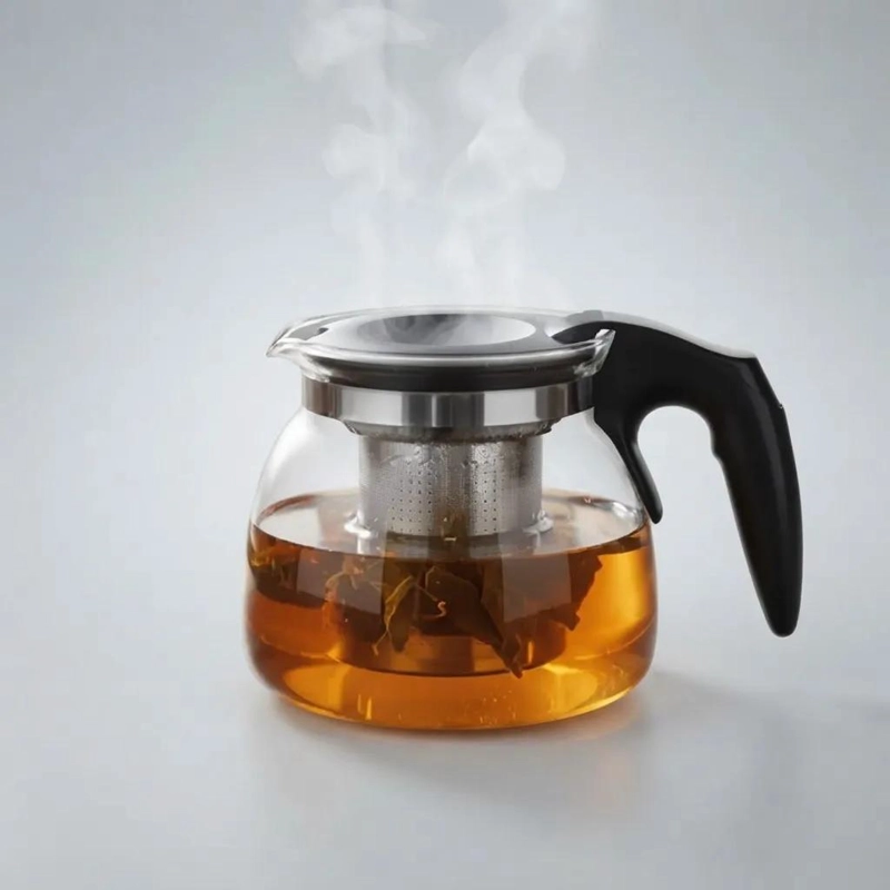 TETERA DE VIDRIO CON INFUSOR ACERO INOXIDABLE 700ML - 6