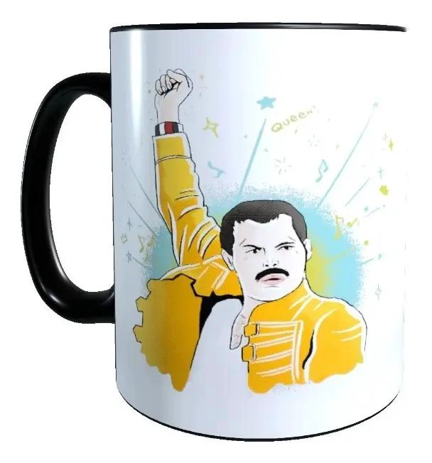 TAZA MAGICA CAMBIA COLOR FREDDIE MERCURY PARA FANS - 2