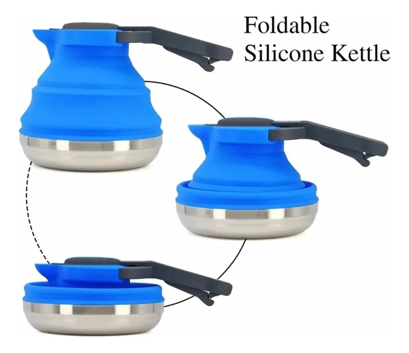TETERA PLEGABLE DE SILICONA IDEAL PARA CAMPING Y USO DIARIO - 4