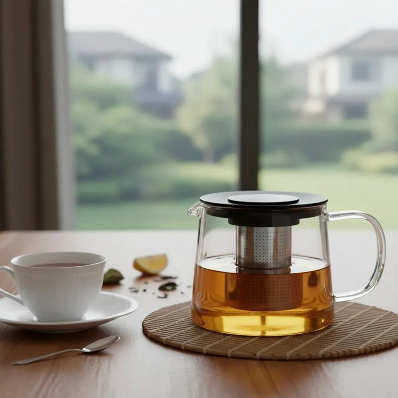 TETERA INFUSORA REDONDA CHATA 600 ML PARA TE - 2