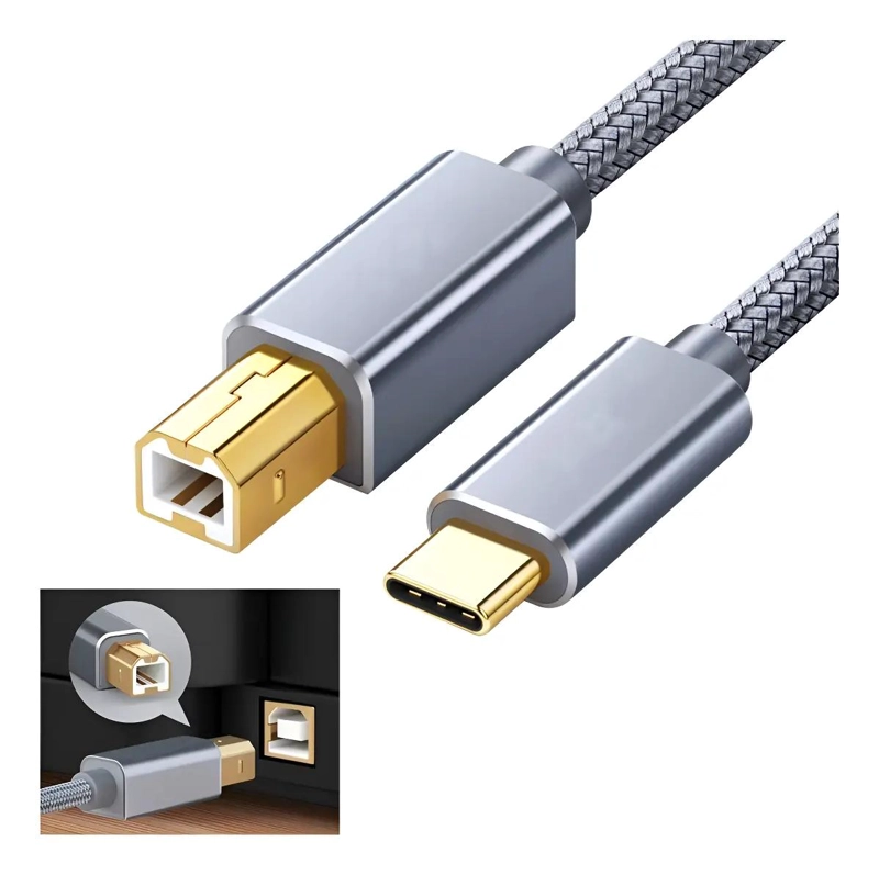 CABLE USB C A USB 2.0 TIPO B PARA IMPRESORAS Y ESCANERES 3M - 10