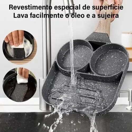 SARTE N ANTIADHERENTE PARA COCINAR HUEVOS Y HAMBURGUESAS - 3