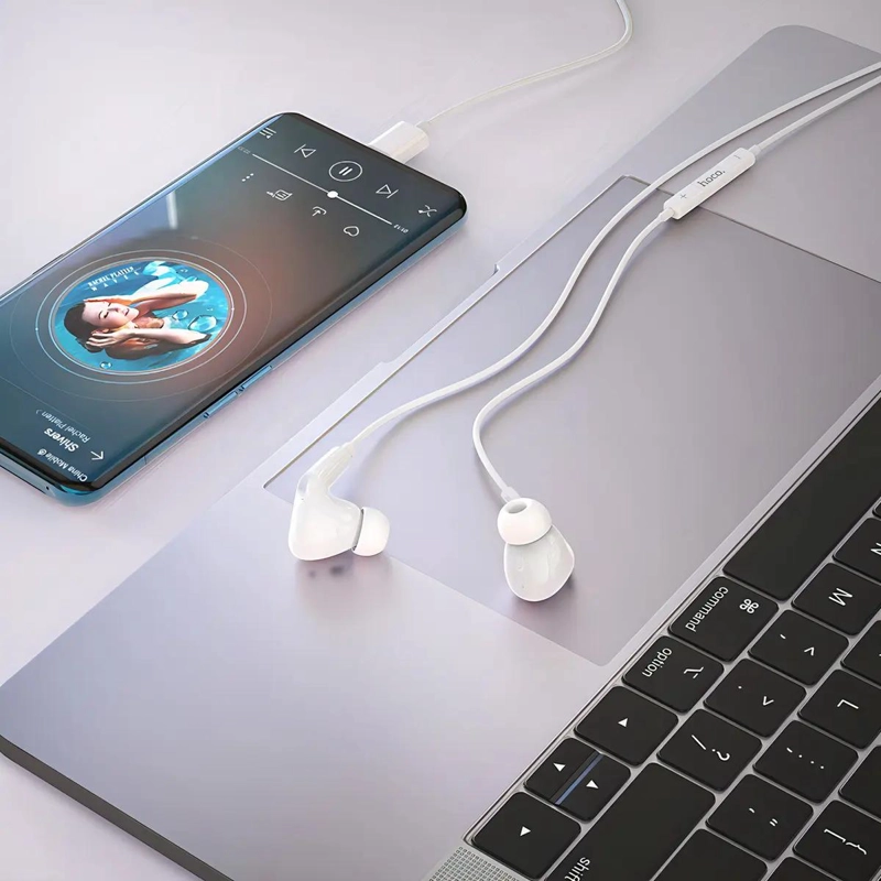 AUDIFONOS IN-EAR USB TIPO C PARA ANDROID COLOR BLANCO - 7