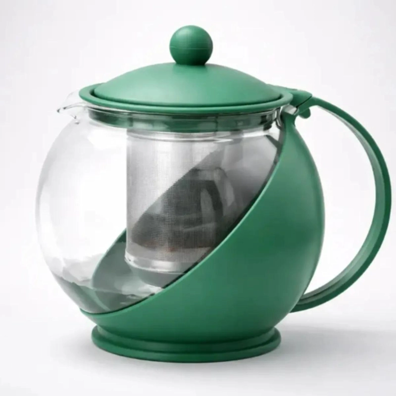 TETERA DE VIDRIO CON INFUSOR DE ACERO INOXIDABLE 750 ML - 2