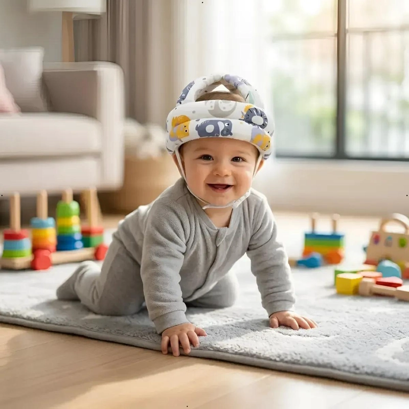 CASCO DE SEGURIDAD ANTIGOLPES PARA BEBE S DE 6 A 24 MESES - 4