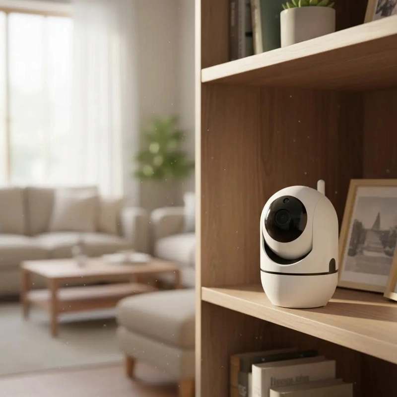 CAMARA INTELIGENTE IP WIFI HD PARA INTERIORES CON AUDIO - 1