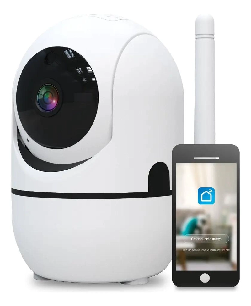 CAMARA INTELIGENTE IP WIFI HD PARA INTERIORES CON AUDIO - 7