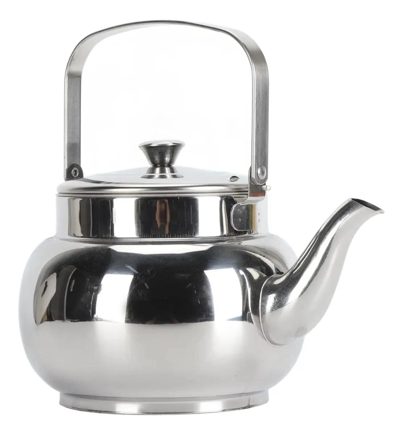 TETERA DE ACERO INOXIDABLE 1 LITRO CON MANIJA ERGONOMICA - 1