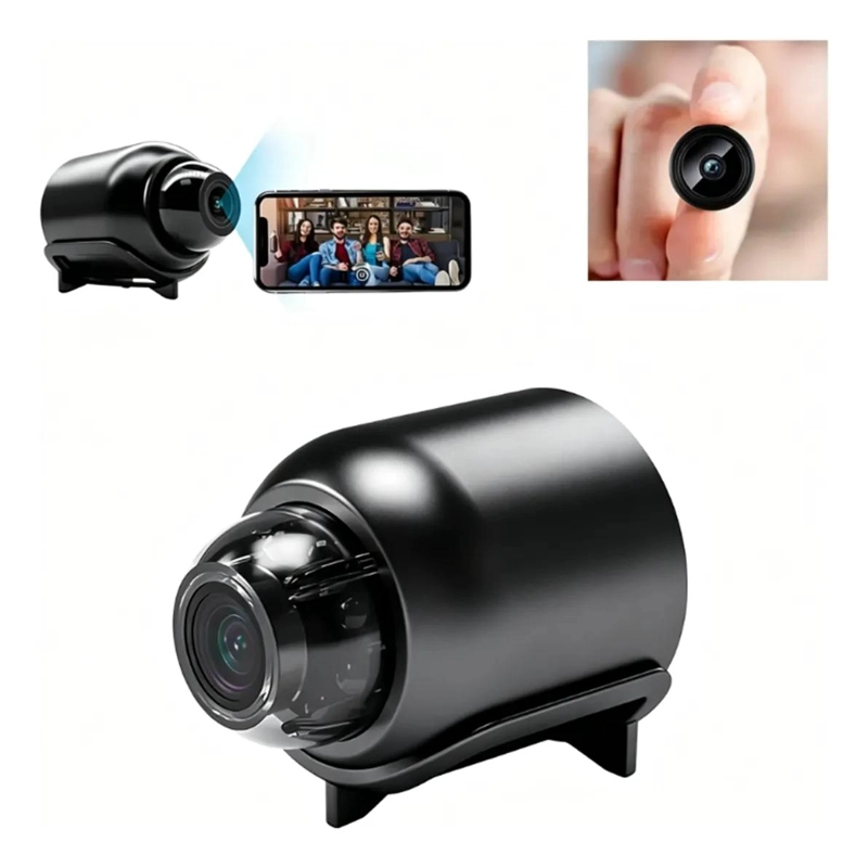 CAMARA INALAMBRICA MINI USB CON VISION NOCTURNA Y GRAN ANGULAR - 1