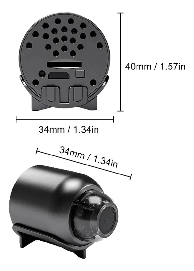 CAMARA INALAMBRICA MINI USB CON VISION NOCTURNA Y GRAN ANGULAR - 3