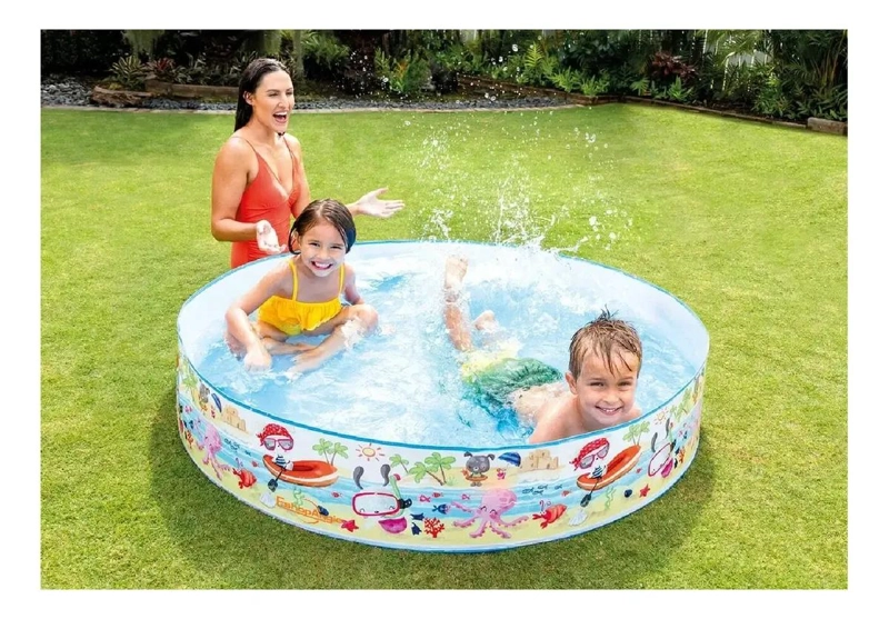 PISCINA REDONDA INFANTIL DE 152 CM PARA DIVERSION ACUATICA - 3
