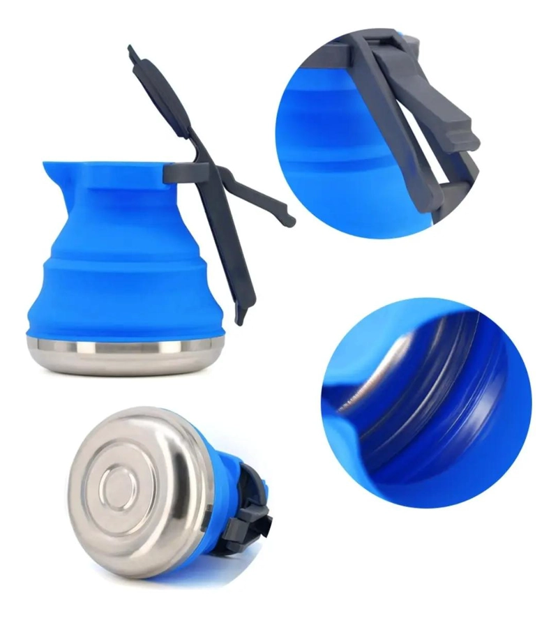 TETERA PLEGABLE DE SILICONA IDEAL PARA CAMPING Y USO DIARIO - 5