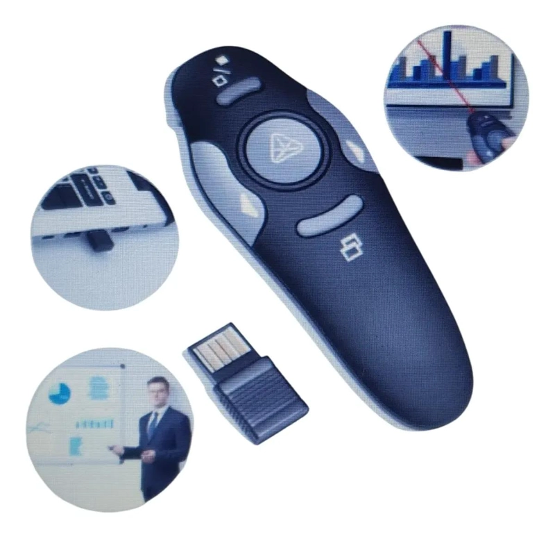 PRESENTADOR INALAMBRICO CON PUNTERO LASER DE 2.4 GHZ PARA EXPOSICIONES - 4