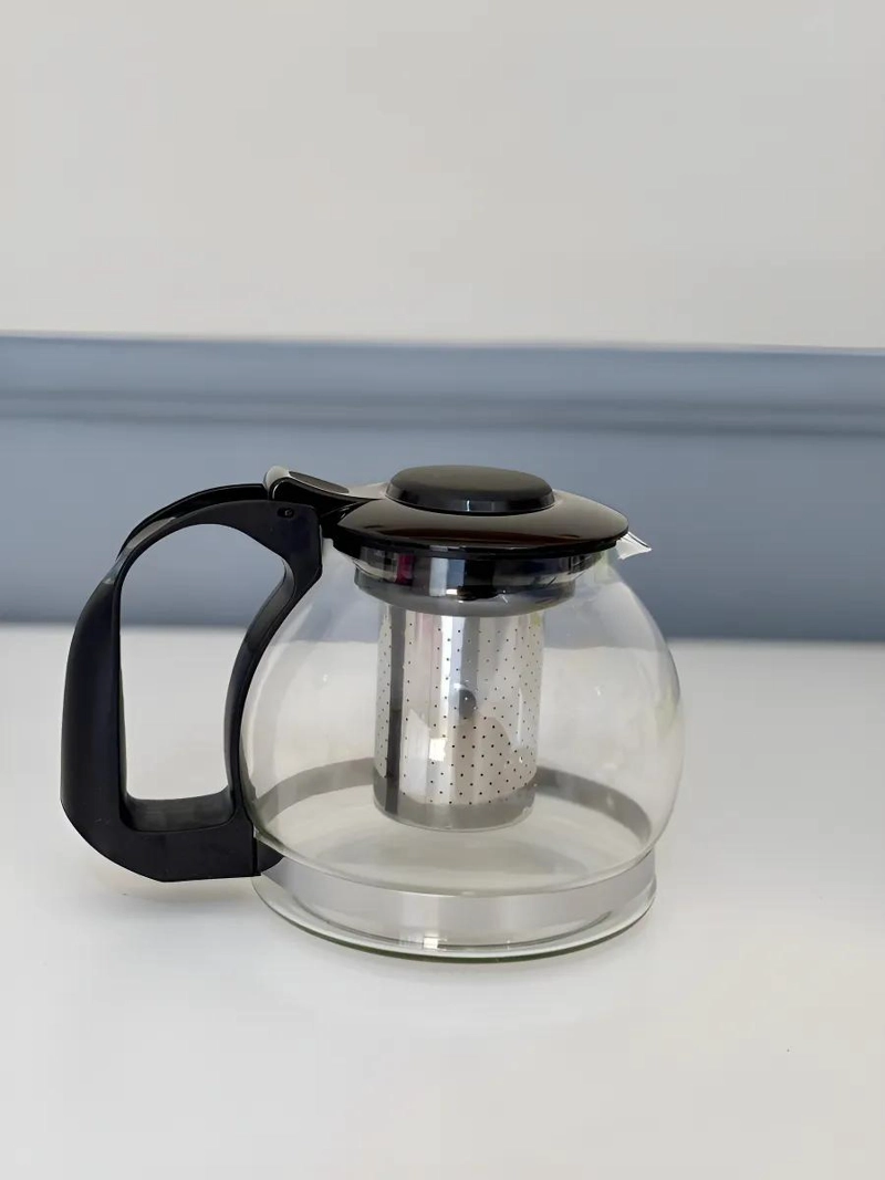 TETERA DE VIDRIO CON INFUSOR DE ACERO INOXIDABLE 1200 ML - 10
