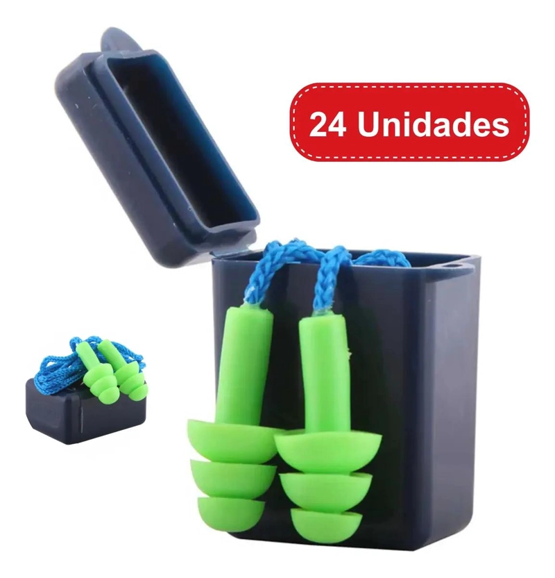 TAPONES AUDITIVOS REUTILIZABLES CON CAJA HIGIE NICA Y CORDON - 2