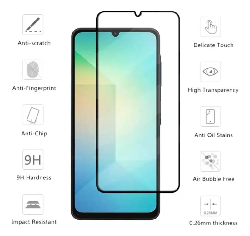 PACK DE 4 MICAS DE VIDRIO TEMPLADO PARA SAMSUNG GALAXY A16 - 2