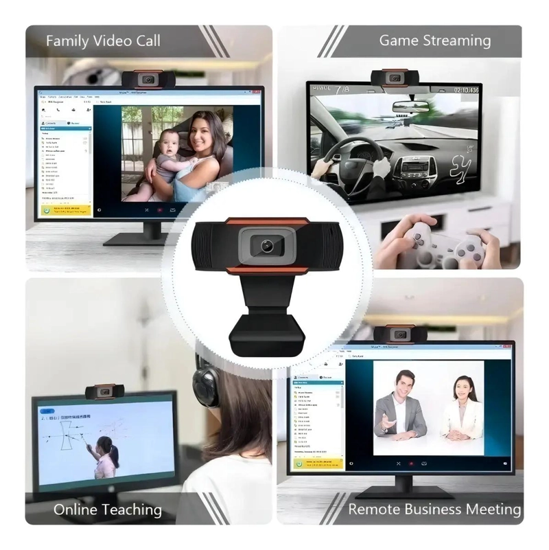 CAMARA WEB USB FULL HD 1080P CON MICROFONO INTEGRADO - 4