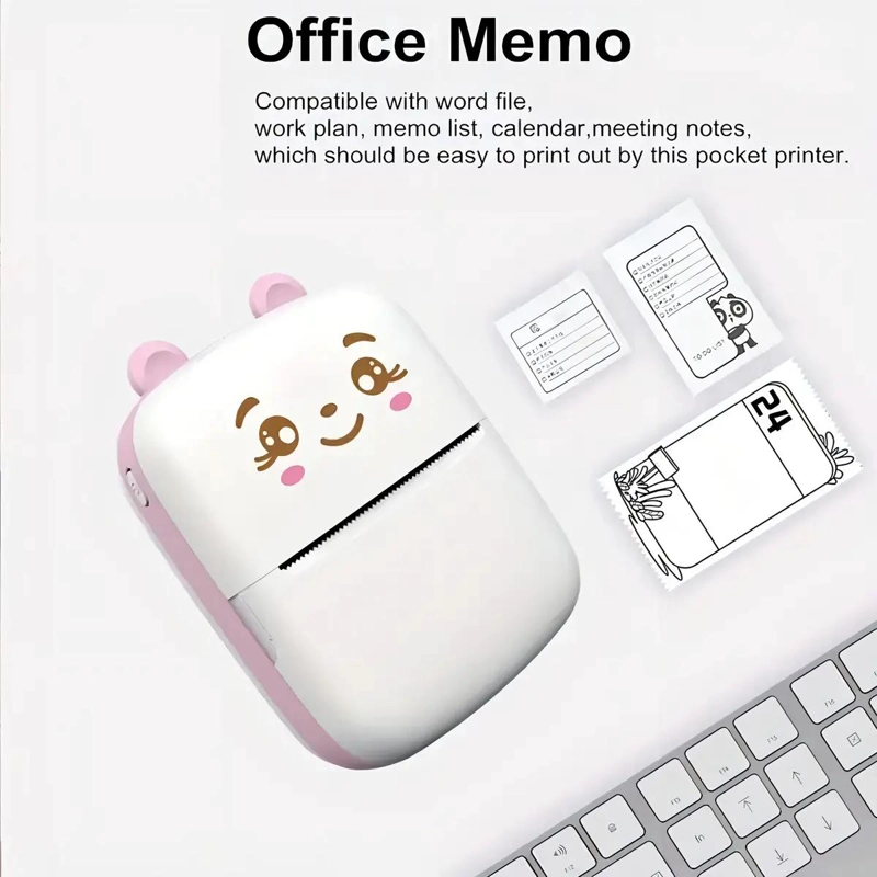 MINI IMPRESORA TE RMICA PORTATIL BLUETOOTH COLOR ROSA - 9