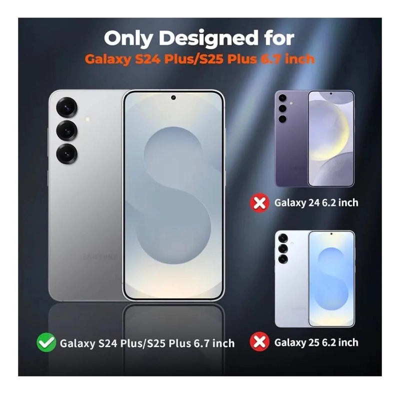 PACK DE 2 LAMINAS DE VIDRIO TEMPLADO PARA SAMSUNG S24 PLUS - 2