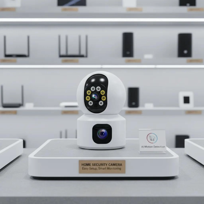 CAMARA DE SEGURIDAD INTERIOR 360 GRADOS CON VISION NOCTURNA - 2