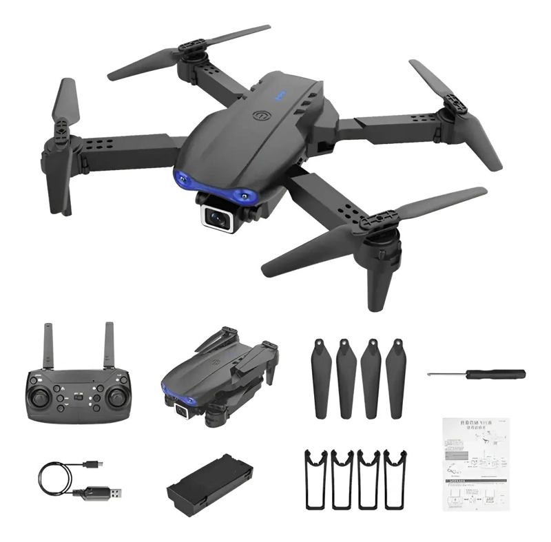 DRON CON CAMARA DUAL 4K Y CONTROL REMOTO PLEGABLE - 1