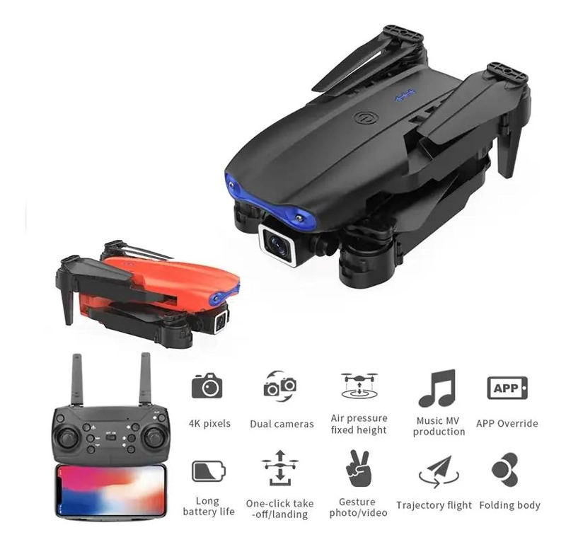 DRON CON CAMARA DUAL 4K Y CONTROL REMOTO PLEGABLE - 5