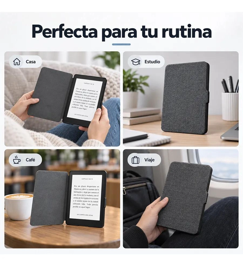 FUNDA PROTECTORA DELGADA PARA E-READER DE 7.0 PULGADAS - 6