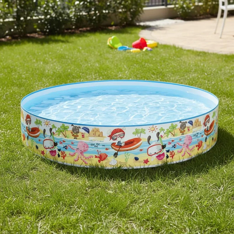 PISCINA REDONDA INFANTIL DE 152 CM PARA DIVERSION ACUATICA - 1