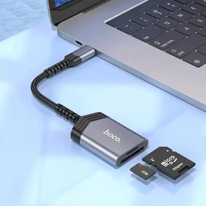 LECTOR DE TARJETAS SD Y TF USB-C 2 EN 1 PARA DISPOSITIVOS MOVILES - 2