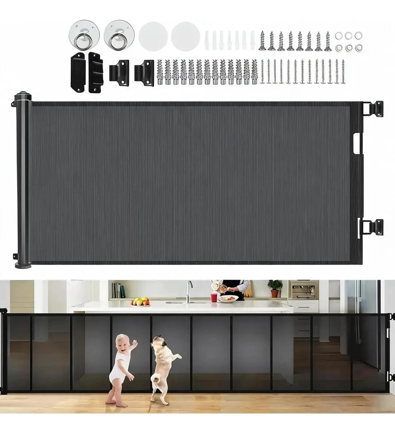 PUERTA RETRACTIL DE SEGURIDAD PARA BEBE S Y MASCOTAS - 3