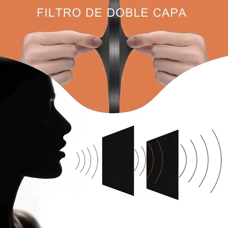 FILTRO ANTI-POP FLEXIBLE DOBLE MALLA PARA MICROFONOS - 9