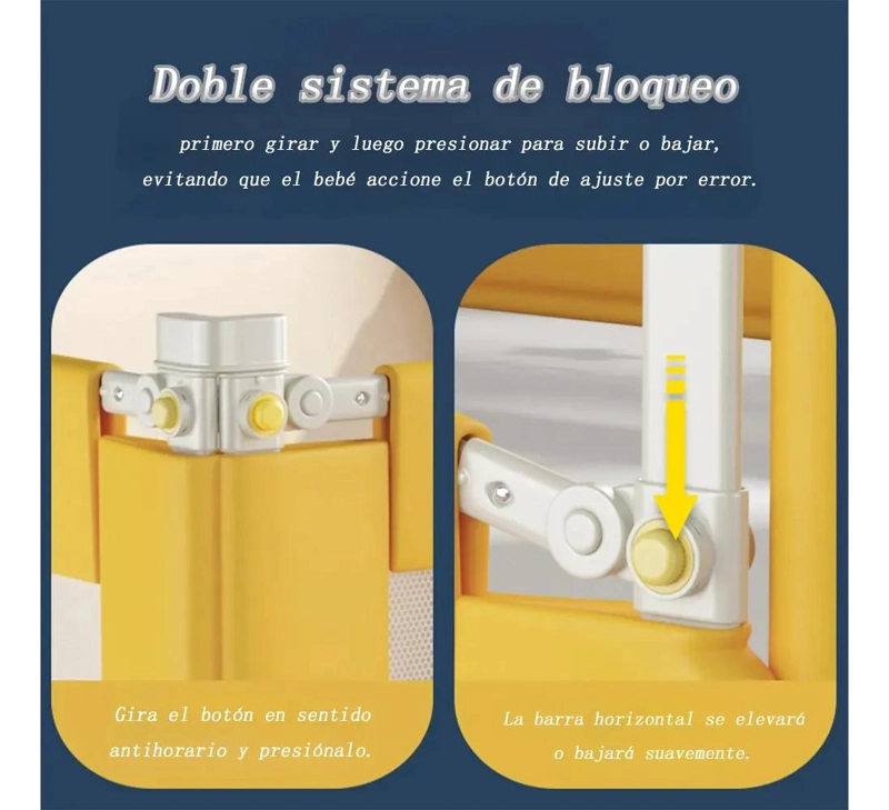 BARANDA DE SEGURIDAD AJUSTABLE PARA CAMA INFANTIL 180 CM - 3