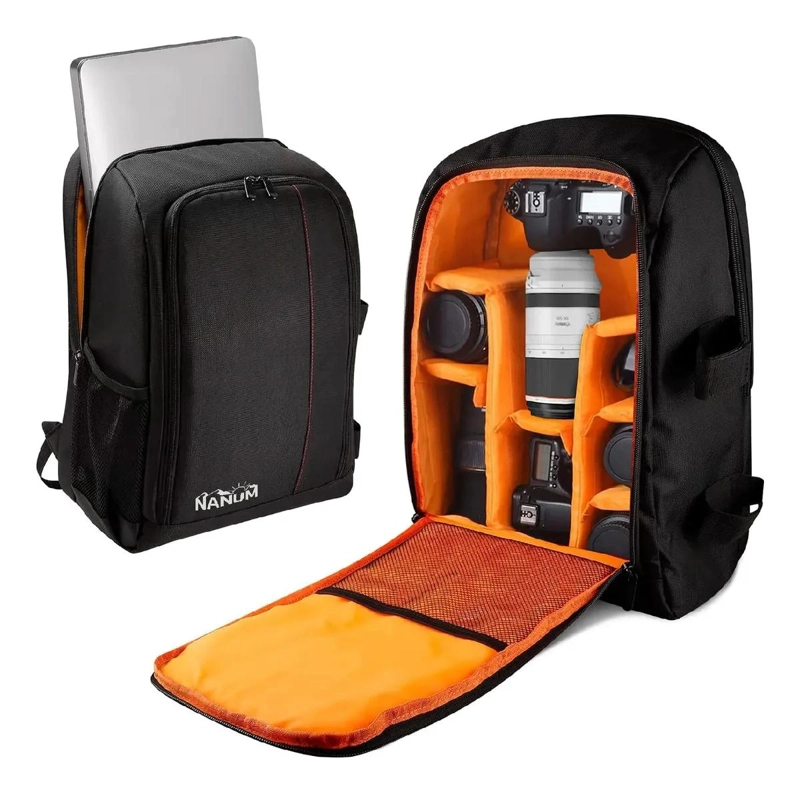 MOCHILA FOTOGRAFICA Y PARA LAPTOP CON COMPARTIMENTOS AJUSTABLES - 1