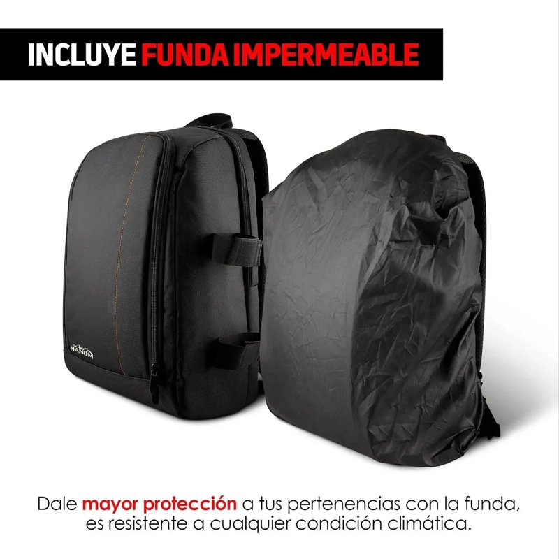 MOCHILA FOTOGRAFICA Y PARA LAPTOP CON COMPARTIMENTOS AJUSTABLES - 3