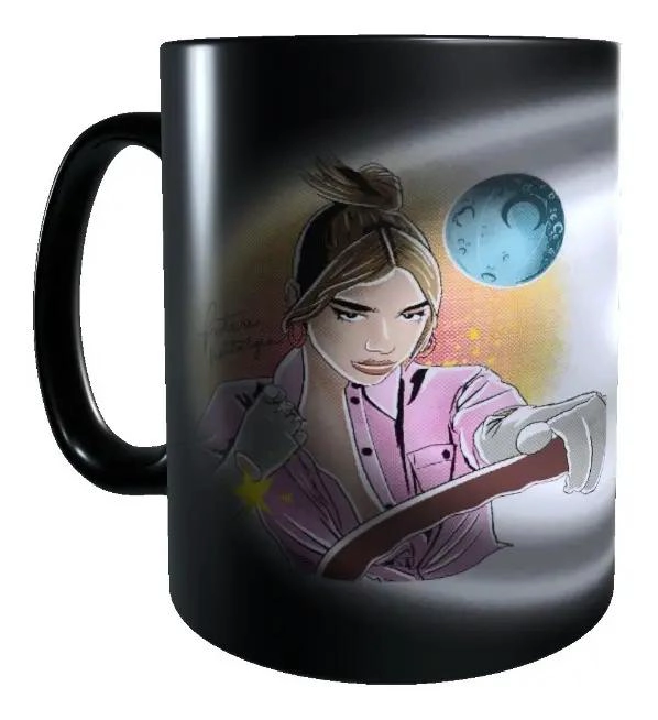 TAZA MAGICA CAMBIA COLOR DISEÑO FUTURO NOSTALGIA - 1