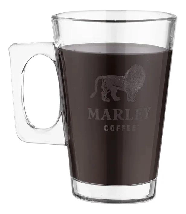 SET DE TAZA Y PLATILLO DE VIDRIO ELEGANTE 245 ML - 3