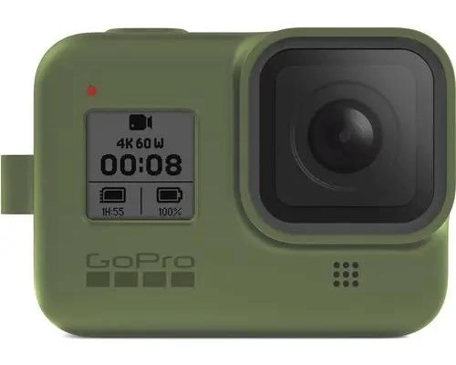 FUNDA DE SILICONA VERDE MILITAR PARA CAMARA DE ACCION - 1