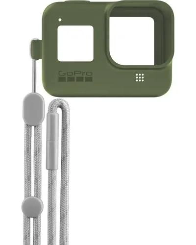 FUNDA DE SILICONA VERDE MILITAR PARA CAMARA DE ACCION - 2