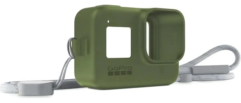 FUNDA DE SILICONA VERDE MILITAR PARA CAMARA DE ACCION - 6